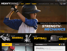 Tablet Screenshot of heavyswing.com